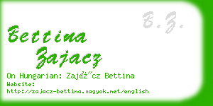 bettina zajacz business card